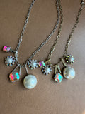 Pearl Dallas Alice Charm Necklace