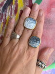 Spotted Horizon Dalmation Jasper Ring