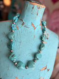 Turquoise Treasure Necklace by A Rare Bird