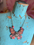 Wildflower Leopard Wings Necklace