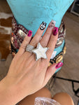 Howlite Star Ring