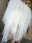 Beige Whispering Tulle Skirt