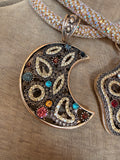 Moon or Star Flower Ice Ice Baby Statement Necklace