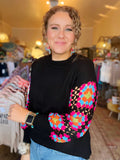 It's A Vibe Crochet Sleeve Sweater