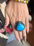 Juicy Turquoise Raindrop Ring