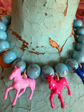 Wild Horse Bubble Necklace by Jennifer Thames Originals - Turquoise L/P/B