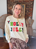 Holly Jolly Patch Pullover