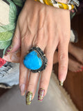 Juicy Turquoise Raindrop Ring
