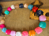 Color Theory Cube Bead Necklace