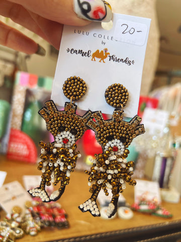 Reindeer Earrings