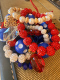 Red, White & Blue Bracelet Stack