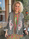 Wild Rose Tiger Kimono Jacket