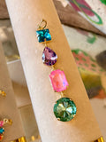 WAFA Mosaic Drop Crystal Charm