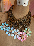 Opal Garden Crystal Necklace