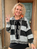 Blackbird Corset Stripe Pullover