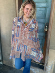 Boho Canvas Trompe L’Oeil Shirt