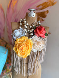 Heirloom Rose Pouch Pendant Necklace by A Rare Bird