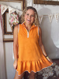 Tangerine Collar Dress