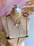 Unlock the Glam Necklace - Pearl Daisy