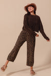 Leopard Barrel Pants