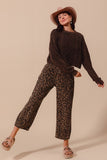 Leopard Barrel Pants