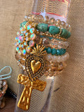 Desert Bloom Charm Stack Bracelet Set
