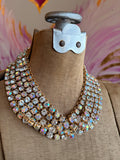 Full Circle 5 Necklace – AB/Clear Crystal Cascade