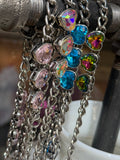 Silver Rebel Heart Chain