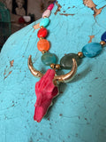 “Raspberry Rodeo Necklace” by Jennifer Thames Originals