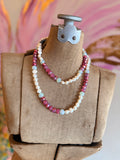 Pink Pearl Wrap Necklace by A Rare Bird