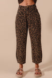 Leopard Barrel Pants