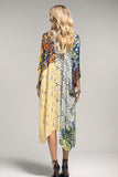 Laguna Vibrant Floral Tile Kimono