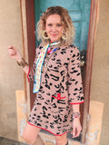 Scarlet Edge Leopard Sweater Dress