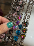 Silver Rebel Heart Chain
