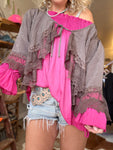 Jaded Gypsy Alluring Romance Jacket - Chocolate