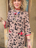 Scarlet Edge Leopard Sweater Dress