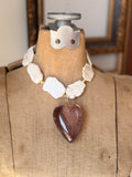 Lavender Haze Heart Necklace by Jennifer Thames Originals