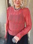 Cinnamon Lace Top