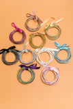 Jelly Tube Glitter Bangle Bracelets Set - 10 colors!