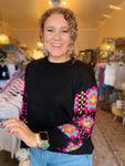 It's A Vibe Crochet Sleeve Sweater