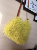 Chartreuse Mongolian Bag by Art by Amy