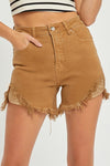 Distressed Mocha Shorts