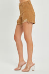 Distressed Mocha Shorts