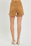 Distressed Mocha Shorts