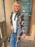 Midnight Bandana Patchwork Kimono