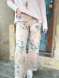 Vintage Bloom Wide-Leg Pants