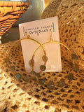 Labradorite Loop Hoop Earrings