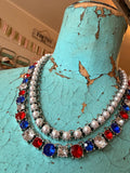 Americana Double Full Circle Necklace