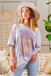 Stay Wild Lavender Tiger Tee