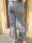 Wild Streak Patchwork Denim Jeans